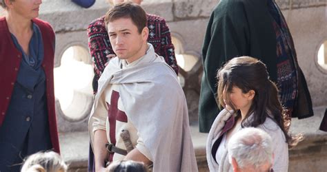 Taron Egerton Spotted as ‘Robin Hood’ in First Set Photos! | Eve Hewson ...