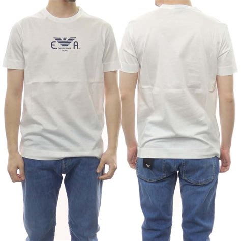 Emporio Armani エンポリオアルマーニ メンズクルーネックtシャツ 3l1tfk 1jsaz ホワイト Ea22ss314