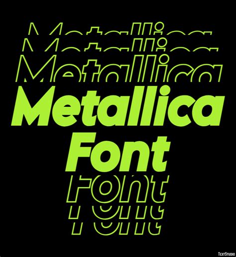 Metallica Font Text Effect and Logo Design Font