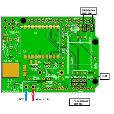 Шилд GSM M590 для Arduino Uno. Система управления устройствами через ...
