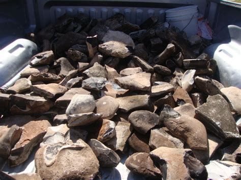 Curts Cherts Various Raw And Heated Knapping Stone New Load Of Texas