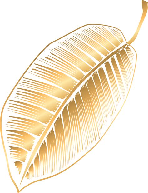 Golden Leaf Icon 16384132 Png