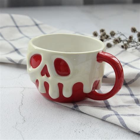 Porcelana De Cr Neo Rojo Raro D Cer Mica T Y Caf Taza Regalos