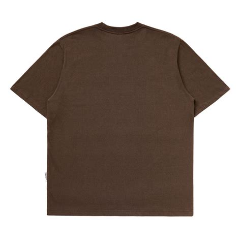 Pocket Boxy Fit Tshirt Brown Insurgent Club