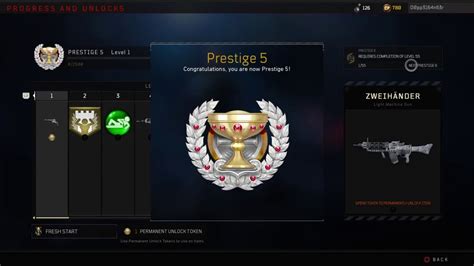 Bo4 Zombies Prestige 5 Youtube