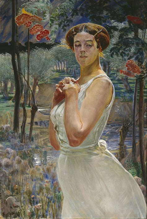 A Woman In A Grove By Jacek Malczewski Oil Painting Reproduction