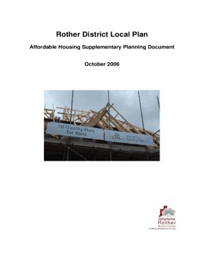 Fillable Online Affordable Housing Supplementary Planning Document