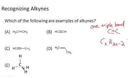 Alkynes Example 1 Video Chemistry Ck 12 Foundation