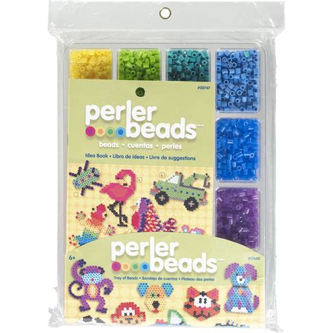 Perler 17605 Perler Beads Funfusion Bead Tray And Idea Book Multicolor