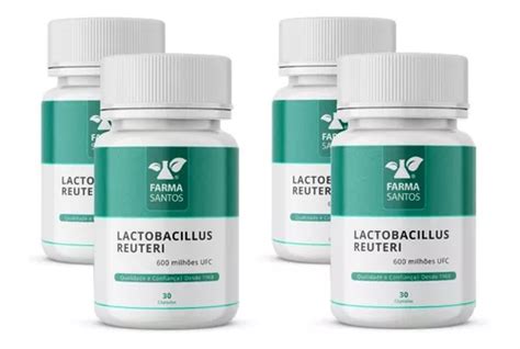 Kit 4 Suplemento Lactobacillus Reuteri 30 Cápsulas Pronta E