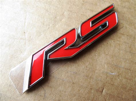 Oem 2010 2018 Chevy Camaro Cruze Rs Sign Emblem Decal Nameplate Badge