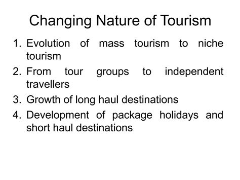 2. global tourism trends and changes | PPTX