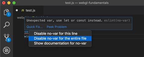 Visual Studio Code Get Eslint Quick Fixes To Work For Javascript In