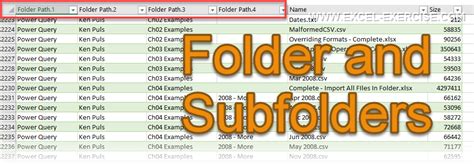 How To Get A List Of All Folders And Subfolders Into Excel Printable