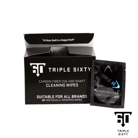 Triple 60 Carbon Shaft Cleaning Towelettes - 25 Count