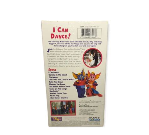 KIDSONGS I CAN Dance! VHS Video Tape Kids Sing Along Music Vids New ...