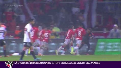 Vídeo São Paulo é derrotado pelo Inter e chega a sete jogos sem vencer