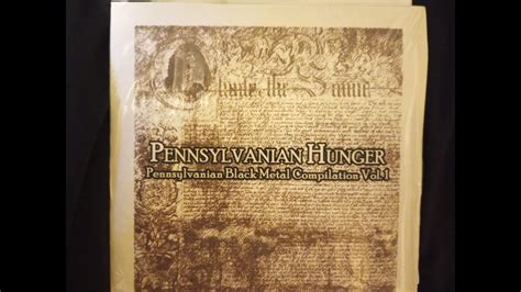 PENNSYLVANIAN HUNGER Pennsylvania Black Metal Compilation Vol I YouTube