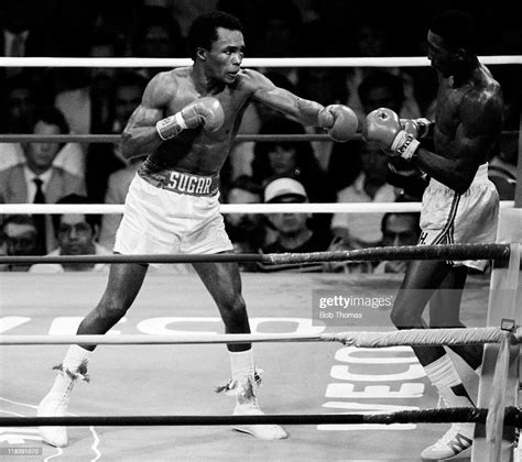 Sugar Ray Leonard In Action Against Thomas Hearns For The World News Photo Getty Images