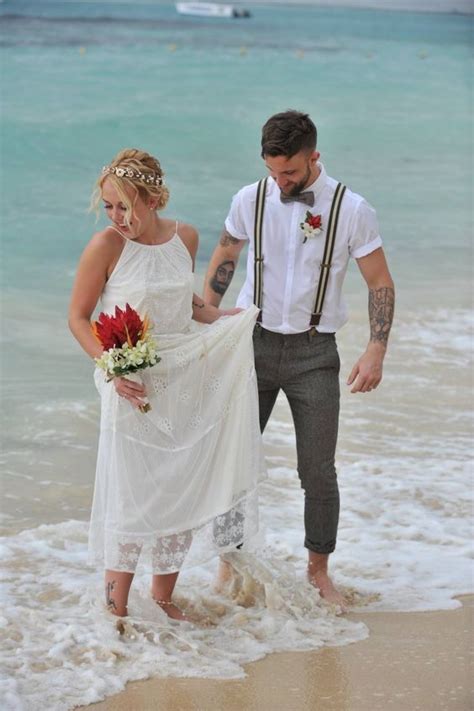 Beach Wedding Groom Attire Ideas Strand Hochzeit Kleid Hochzeit