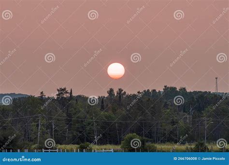 Sunset In Haze Stock Photo Image Of Reflection Afterglow 266706008