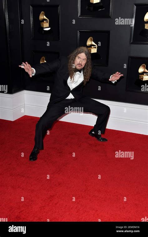 Weird Al Yankovic arrives at the 61st Annual Grammy Awards red carpet ...