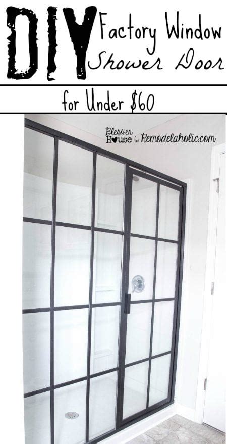 DIY Industrial Factory Window Shower Door