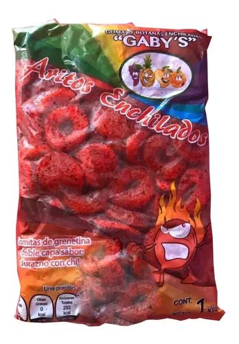 Gomitas Enchiladas Aros De Durazno Enchilado Chamoy 1kg MercadoLibre