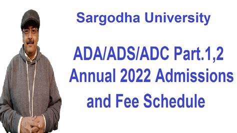 Ada Ads Adc Part Annual Online Admissions Regular Students