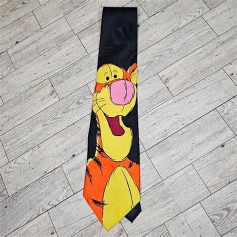 Disney S Winnie The Pooh TIGGER Navy Blue Neck Tie Gem