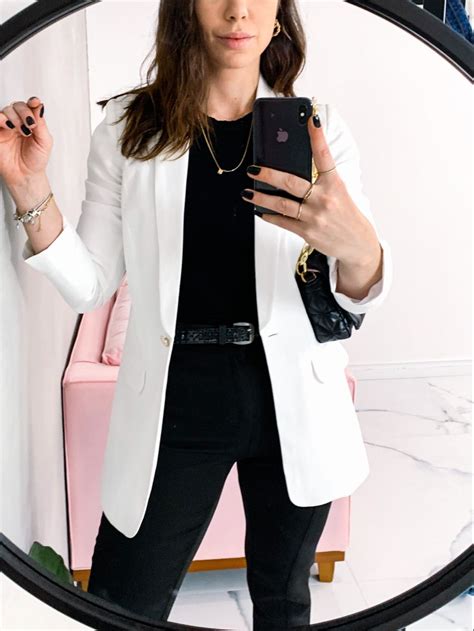 Look Com Blazer Branco