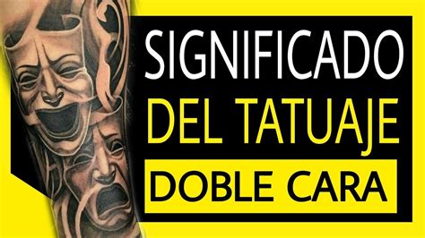 SIGNIFICADO del TATUAJE de DOBLE CARA que significa la máscara del