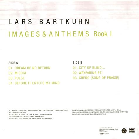 Lars Bartkuhn Images Anthems Vinyl Lp Eu Original Hhv