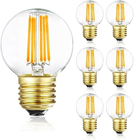 Winshine E Led Edison Bulbs Dimmable K Soft White G Small