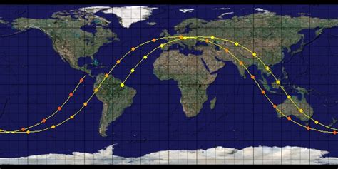 Space Station Orbit Map