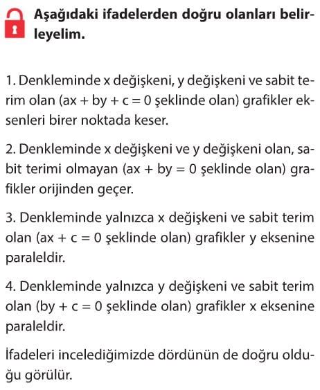 Doğrusal Denklemler Çözümlü Sorular 8 sınıf matematik örnekler cevapları