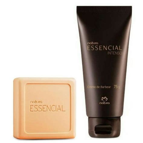 Kit Essencial Creme De Barbear Essencial Intenso G E Sabonete Em