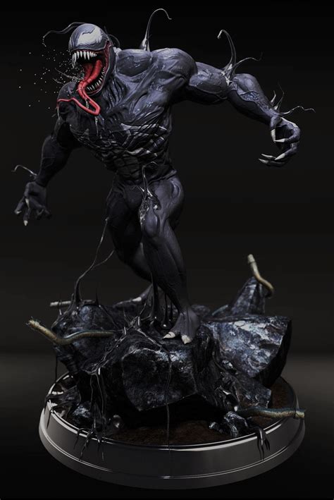 Venom Statue Sculpt Etsy