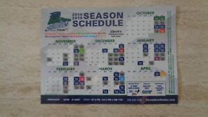 2018-19 Florida Everblades ECHL Hockey Magnetic Schedule - 5 x 7" | eBay