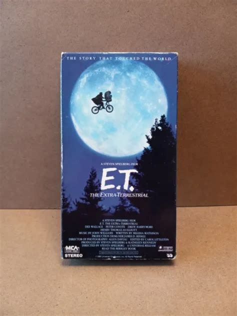 E T ET THE Extra Terrestrial VHS 1982 Rare Bande Verte Et Noire