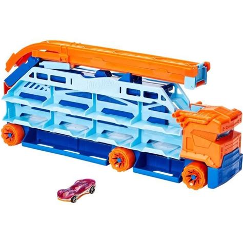 Hot Wheels City Transporteur de lExtrême Véhicule 1 Voiture Incluse se transforme en Rampe de