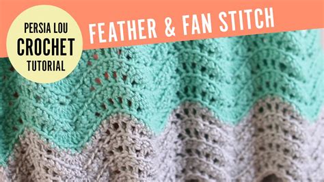 How To Make The Feather And Fan Crochet Stitch YouTube