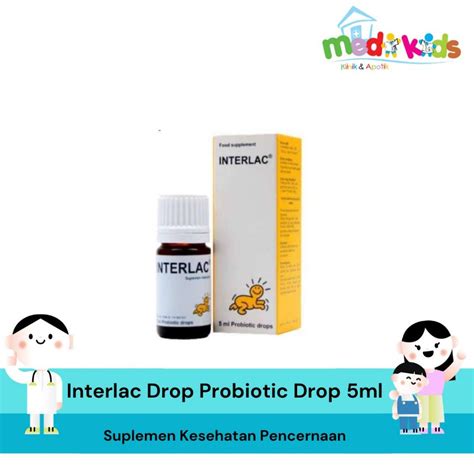 Jual Interlac Probiotic Oral Drop Probiotik Drops Ml Free Ice Pack