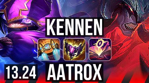 Kennen Vs Aatrox Top 13 1 1 8 Solo Kills Godlike Kr Diamond