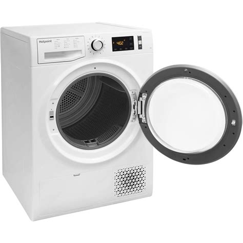 Hotpoint Ntm1192skuk 9kg Freestanding Condenser Tumble Dyer With Heat Pump Tech White