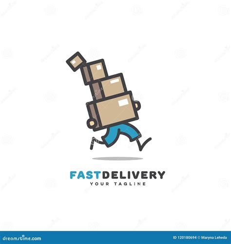 Fast delivery logo stock vector. Illustration of label - 120180694