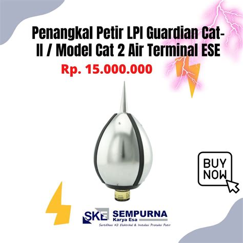 Jual Penangkal Petir Lpi Guardian Air Terminal Ese Anti Petir Pt Ske