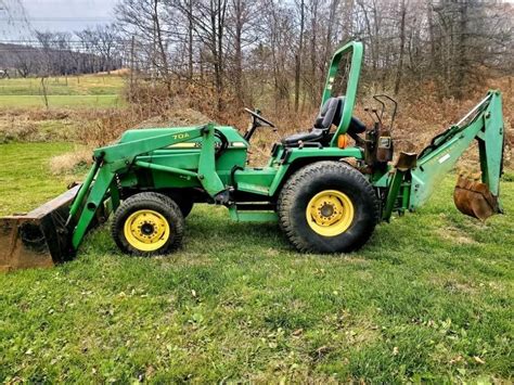 John Deere 955 Loader Tractor With Backhoe Live And Online Auctions