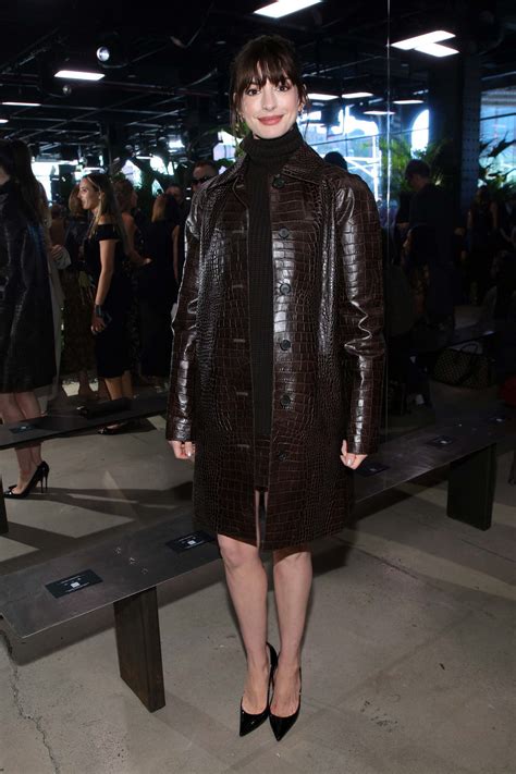 Anne Hathaway Attends The Michael Kors Collection SS 2023 Show During