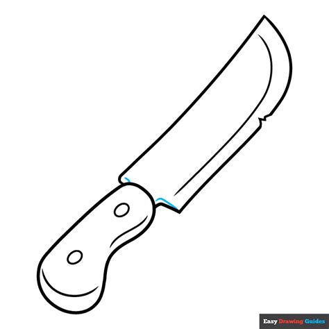 How To Draw A Cartoon Knife Really Easy Drawing Tutorial